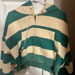 BDG (Urban Outfitters) Beige and Green Hoodie